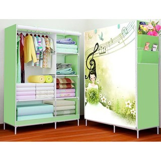 TỦ VẢI 3D - 2 BUỒNG 6 NGĂN