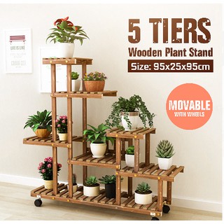 Giá để chậu hoa cây cảnh sang trọng - kệ để lọ hoa,cây cảnh có bánh xe T251-1