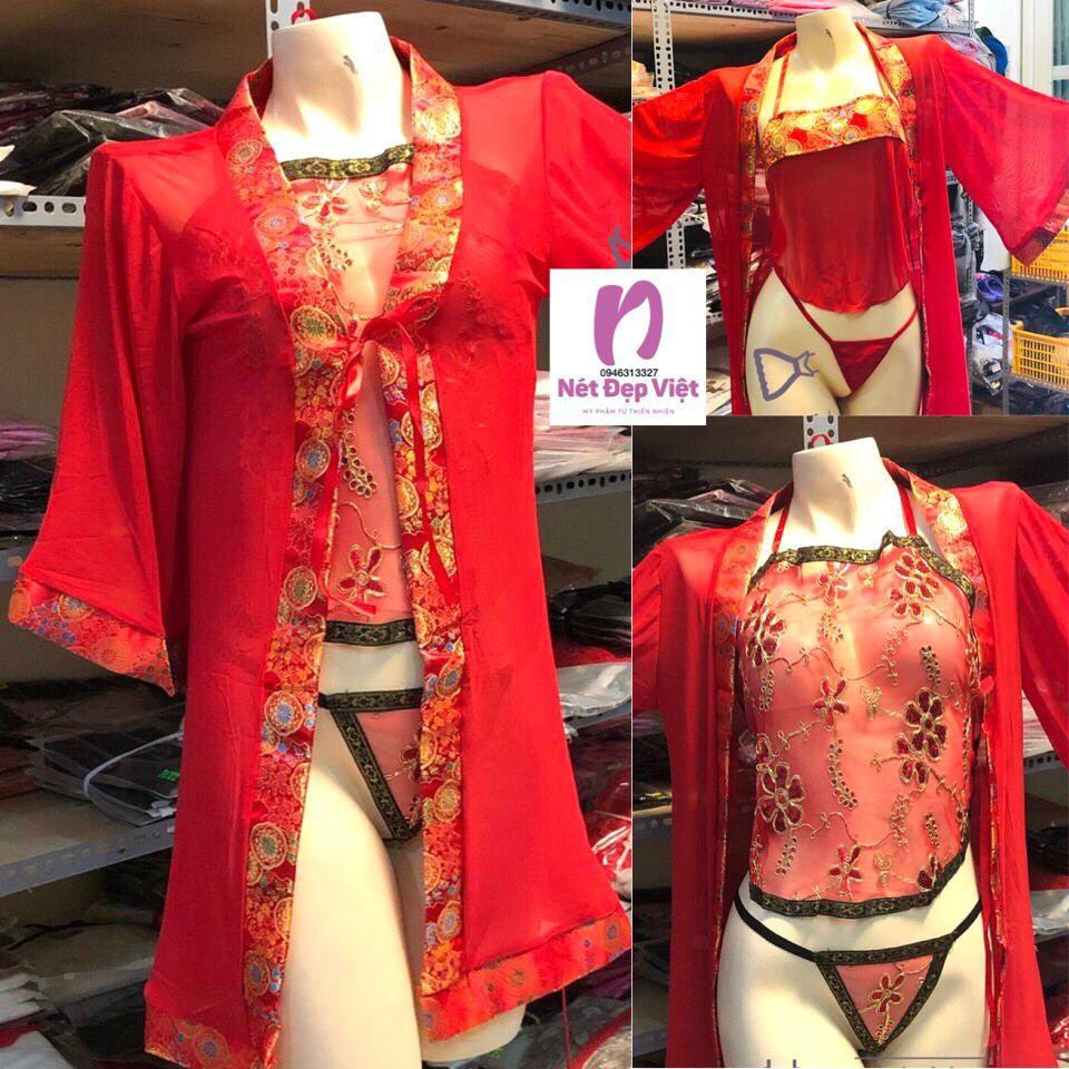 Set Đồ Ngủ CosPlay Gợi Cảm - Mỹ Nữ Kim Bình Mai Set Cao Cấp