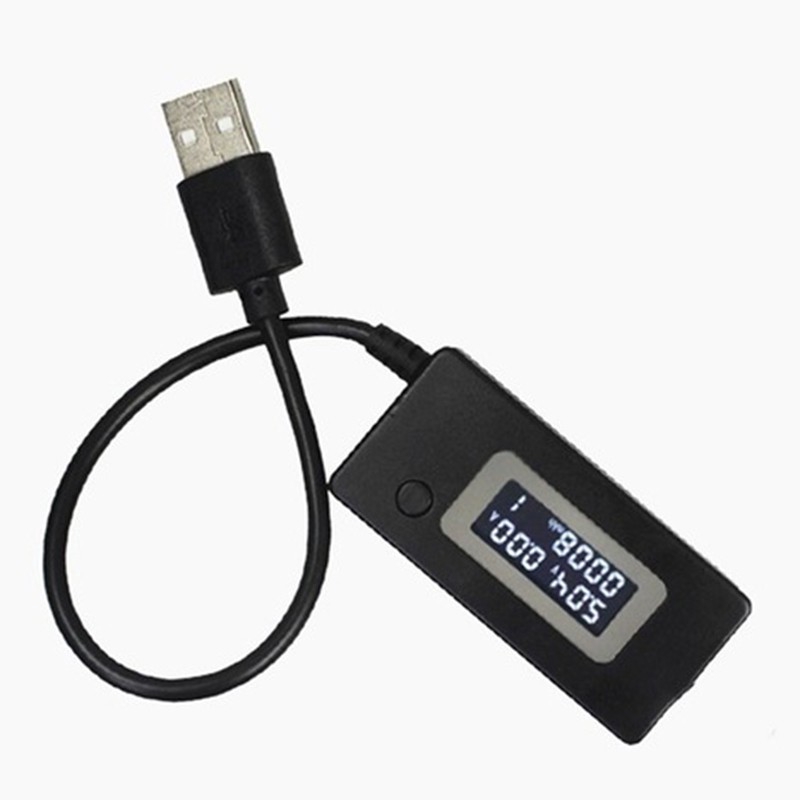 Máy dò USB LCD di động Vôn kế Ampe kế Bộ sạc điện di động Công suất Máy đo Điện áp Màn hình sạc hiện tại