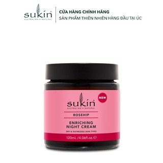 Kem Dưỡng Đêm Tầm Xuân Sáng Mịn Da Sukin Rosehip Enriching Night Cream 120ml