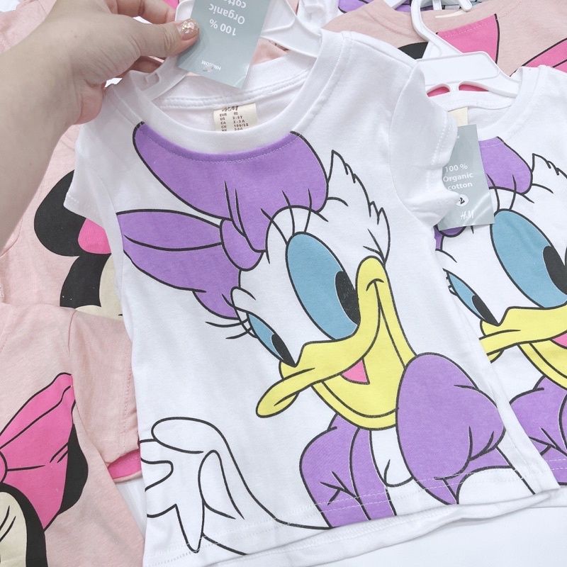 SET 2 ÁO VỊT MICKKY TRẮNG VÀ HỒNG