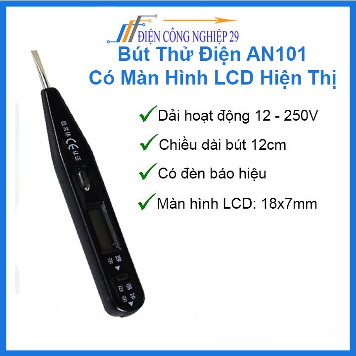 Bút Thử Điện AN101 có màn hình LCD hiện thị