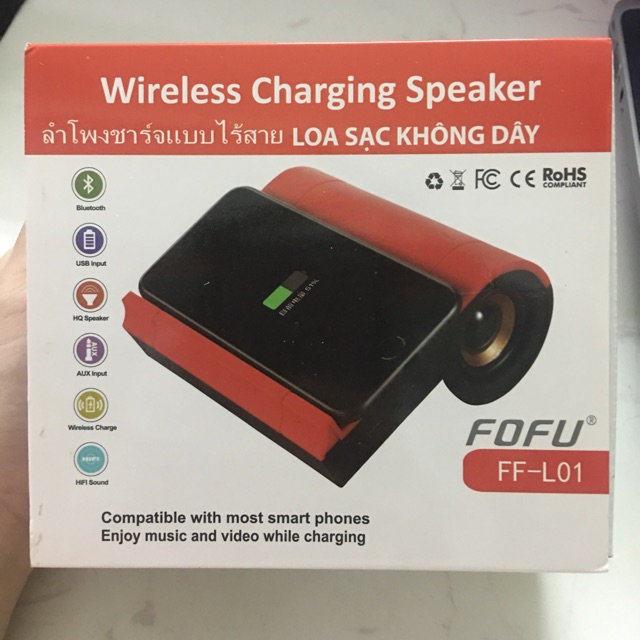 LOA BLUETOOTH TÍCH HỢP SẠC KHÔNG DÂY FF - L01|Loa bluetooth kiêm sạc không dây