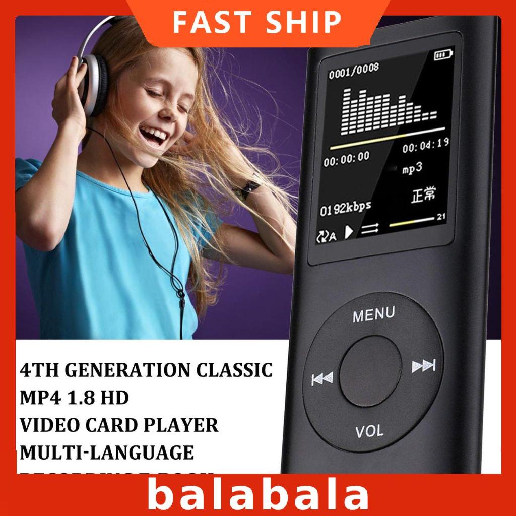 [BL]Mp4 1.8 Video Card Mp4 Mp3 Player Multi-Language Recording E-Book Walkman
