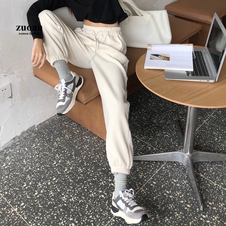 SUXI Quần dài ống rộng phong cách Hàn Quốc trẻ trung thời trang dành cho nữ