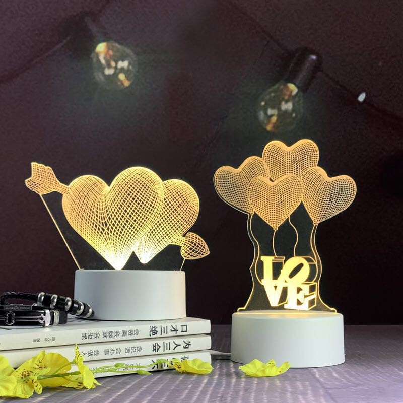 Đèn Ngủ Để Bàn Tạo Hình 3d Độc Đáo