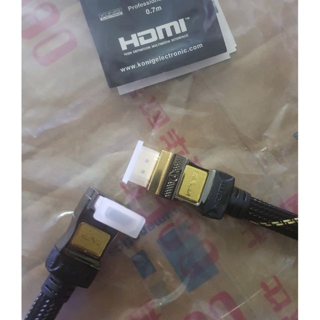 Dây cáp HDMI KONIG đầu mạ vàng 0.7m.