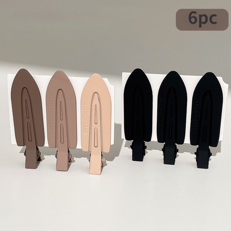 Kẹp Tóc Mái Mỏ Vịt Bằng Kim Loại Không Đường May Màu Sắc Tươi Mới Và Tươi Mới Mùa Hè