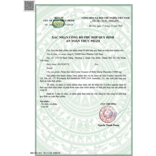 Nhau thai cừu Costar Placentra 35000mg làm đẹp da, chống lão hóa, Hộp 100 viên ( CÓ TEM CHỐNG HÀNG GIẢ) | BigBuy360 - bigbuy360.vn
