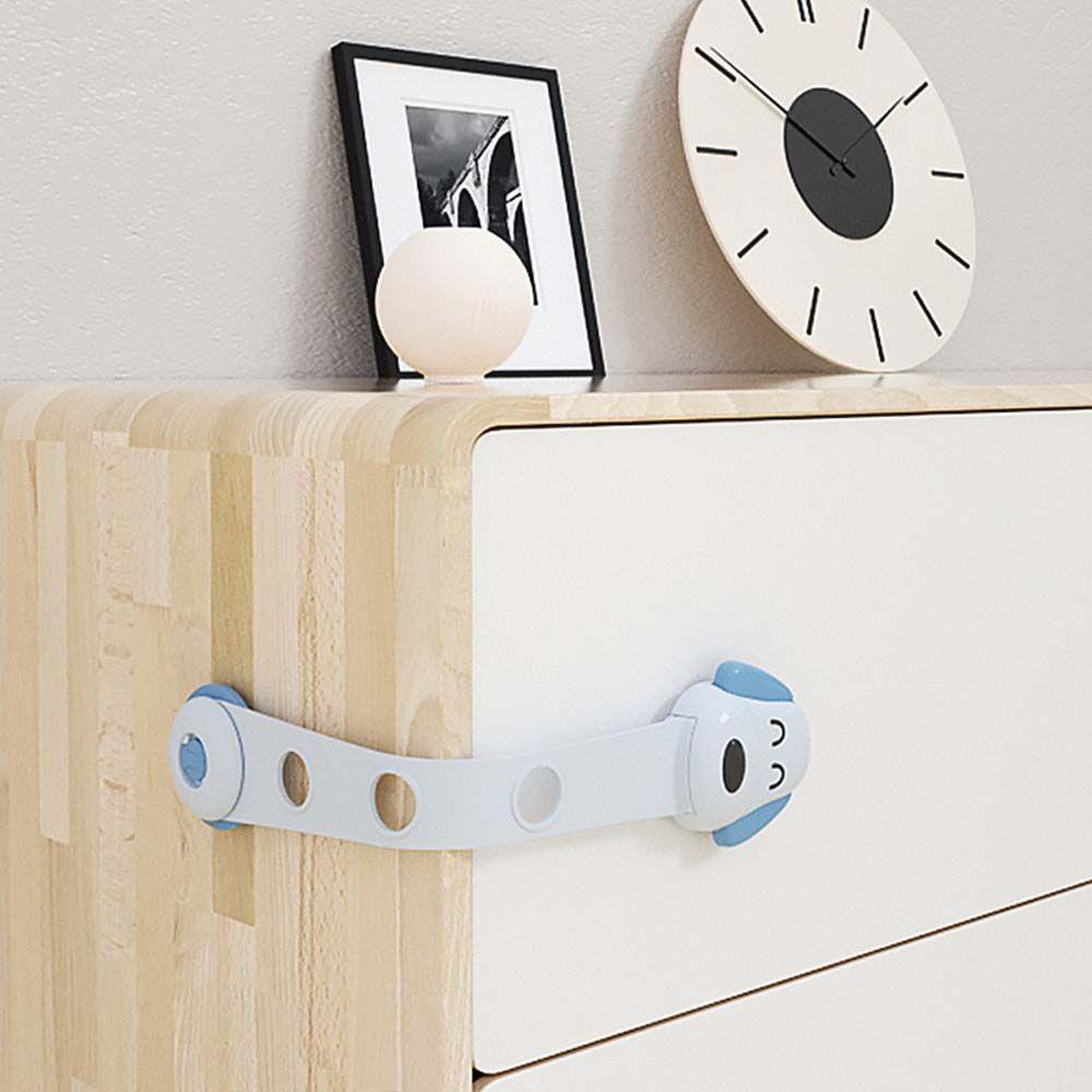 CABEZA Dụng Cụ Khóa Cửa Tủ An Toàn Chống Kẹt Tay Điều Chỉnh Được Cho Bé