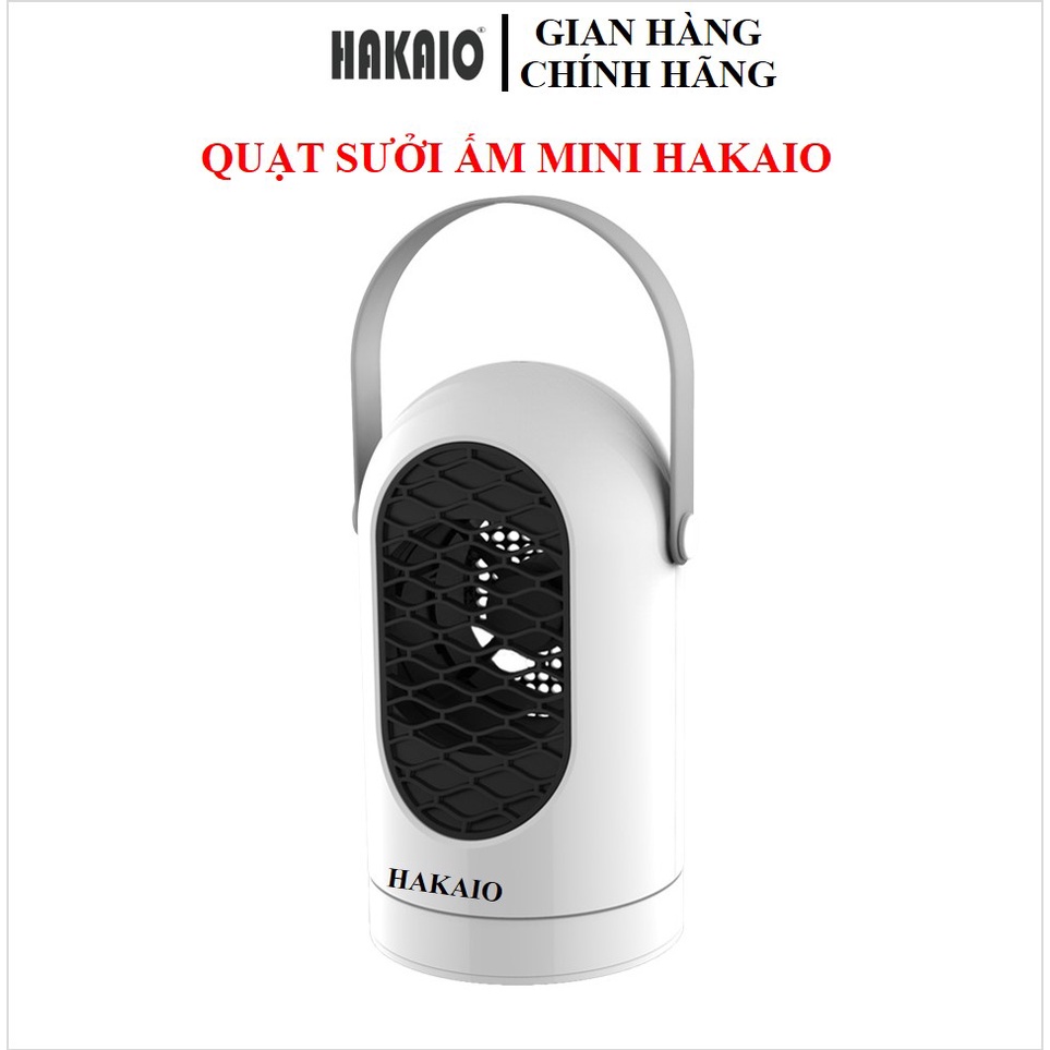 Quạt sưởi ấm mini Hakaio Công Suất 400W Với 2 Cấp Độ Dùng Cho Phòng Diện Tích 20m bảo hành 6 tháng