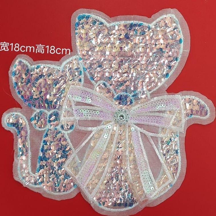 Hàng Có Sẵn Nhãn Dán Trang Trí Quần Áo Rách Không Đường May Hình Động Vật Nhỏ Đính Kim Sa + Hoa Bướm Nhiều Màu Độc Đáo Thời Trang Mới Bán Sỉ