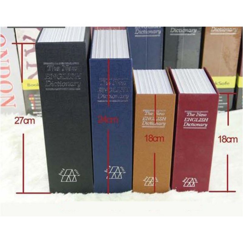 Két sắt mini hình quyển sách Di động nhiều mẫu.
