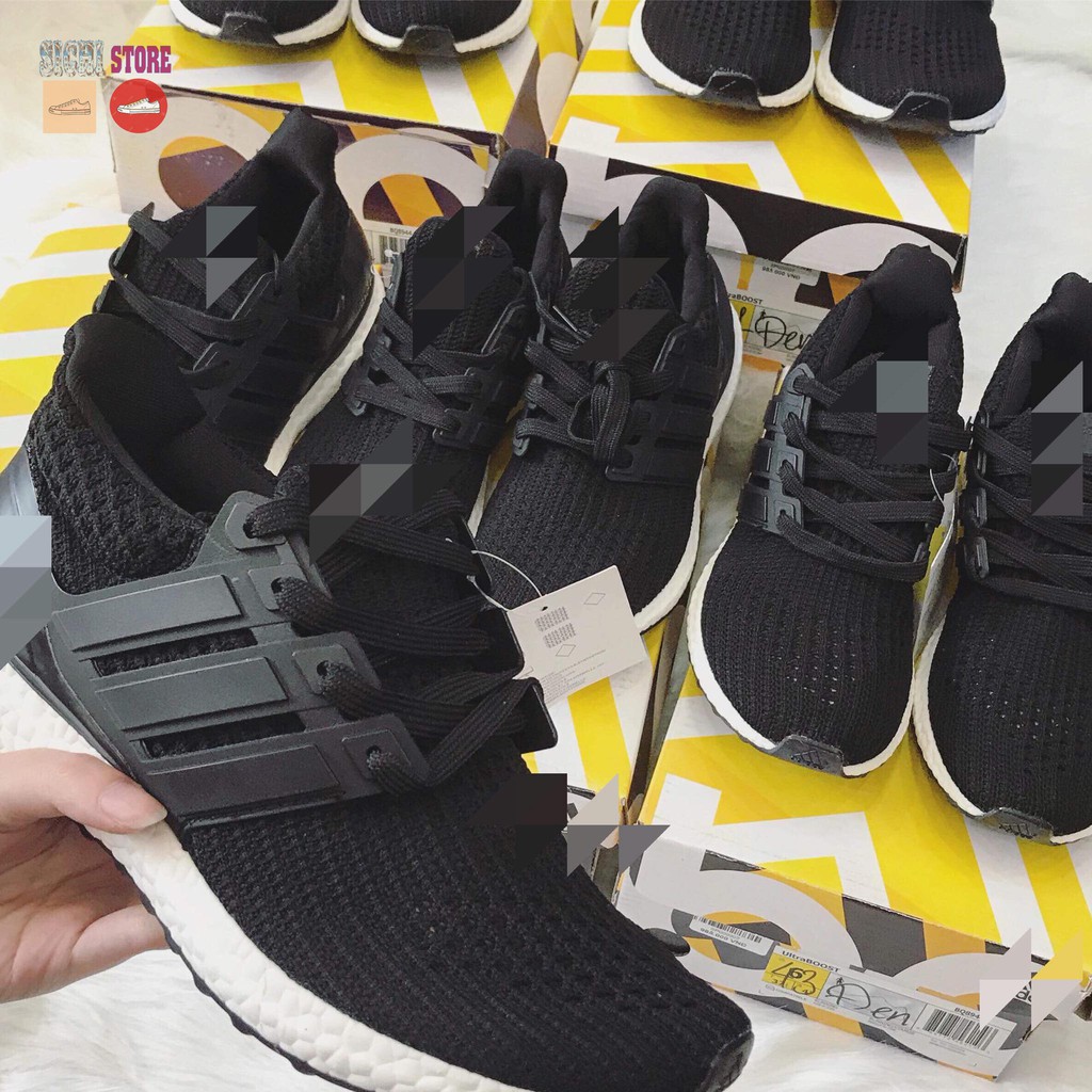 [FULL BOX + VIDEO CẬN CẢNH] Giày Sneaker Ultra Boost 4.0 Đen Đế Trắng Nam và Nữ