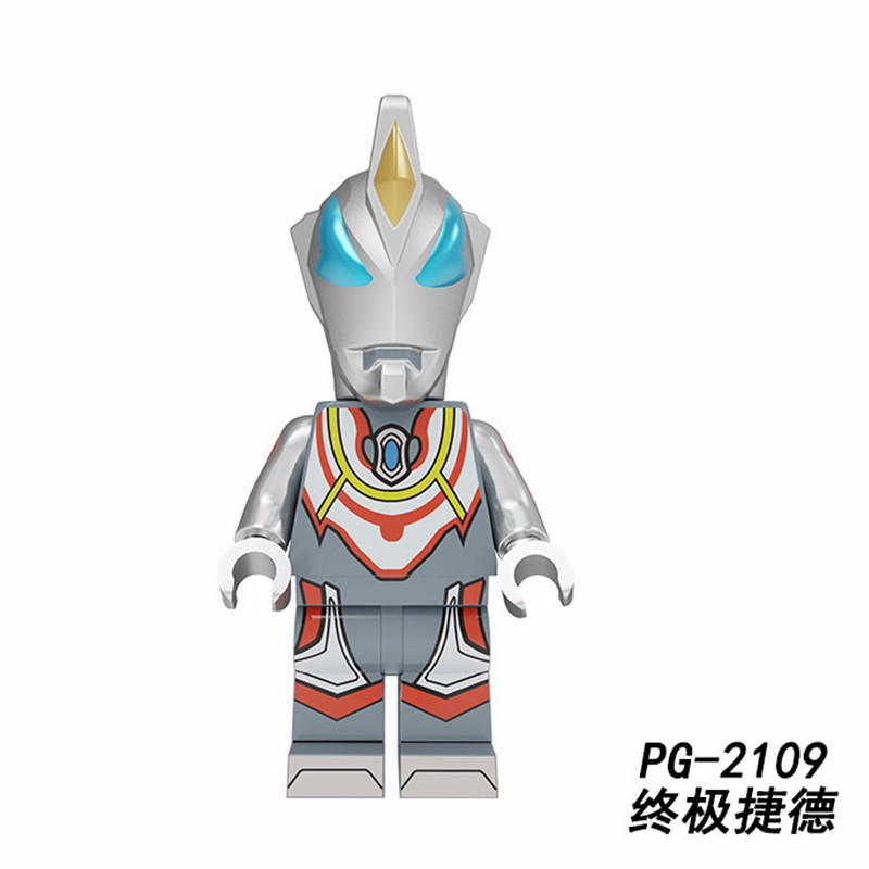 Mô hình nhân vật Lego chủ đề Ultraman Mini Tiga Taro Zero Baltan-Siil