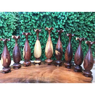 Bộ lục bình mini 9 món.gỗ cẩm