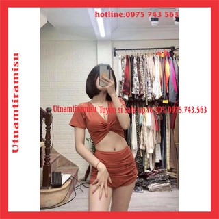 [MÃ UTNA69689 GIẢM 3000 ĐƠN 99K]Bikini basic Cao cấp - Đồ bơi 2 mảnh siêu sang chảnh; Sexy ❤ Bộ Đi Biển Rúm Ngực VINTAGE