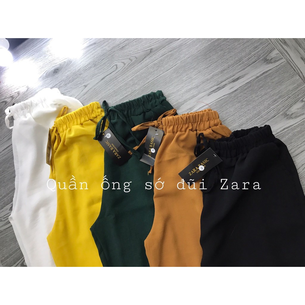 Quần ống sớ đũi Zara sang chảnh!