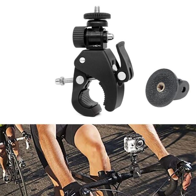 Tay giữ điện thoại - máy ảnh - camera kẹp chân tripod - xe máy - đạp - giá đỡ - giúp livestream nhiều máy một lúc