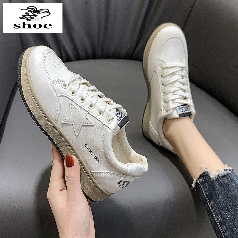 Hàng Có Sẵn~ Giày Thể Thao Vải Canvas Đế Bằng Siêu Nhẹ Hình Ngôi Sao Năm 2021 Phong Cách Xuân Thu Mới Cho Nữ