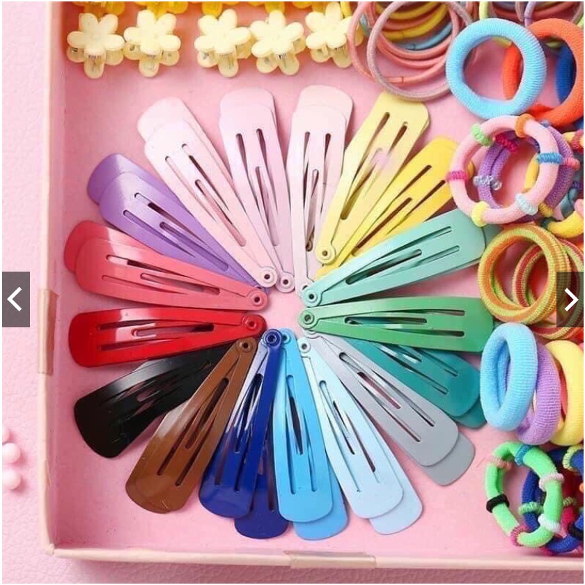 Hộp Chun Buộc Tóc set 780 Chi Tiết Nhiều Màu, Siêu Xinh Cho Bé