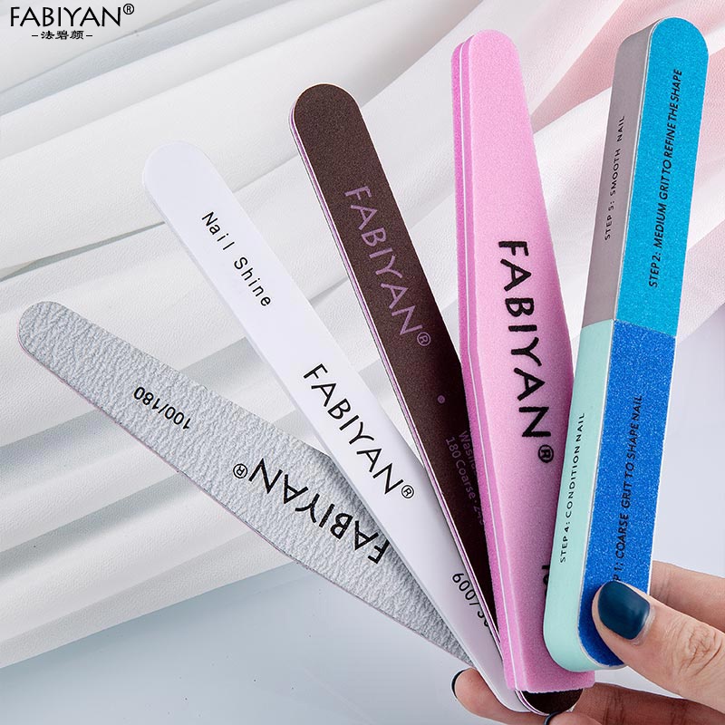 Dũa móng tay FABIYAN FABIYAN 7 mặt đầu tròn dáng dài