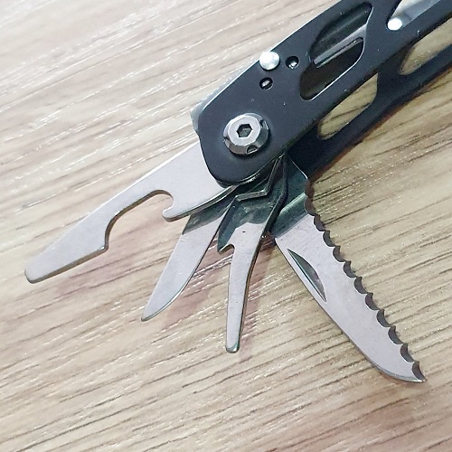 Dụng Cụ Sinh Tồn Bỏ Túi Kềm Mini 70x35x12mm Đa Năng Gồm 9 Chức Năng Gấp Gọn Tiện Lợi