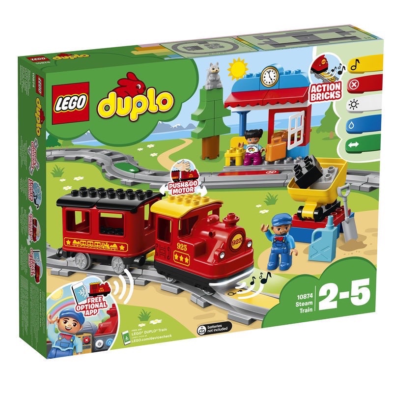 [HAPPY•BRICKS] LEGO DUPLO - 10874 - XE LỬA HƠI NƯỚC - STEAM TRAIN