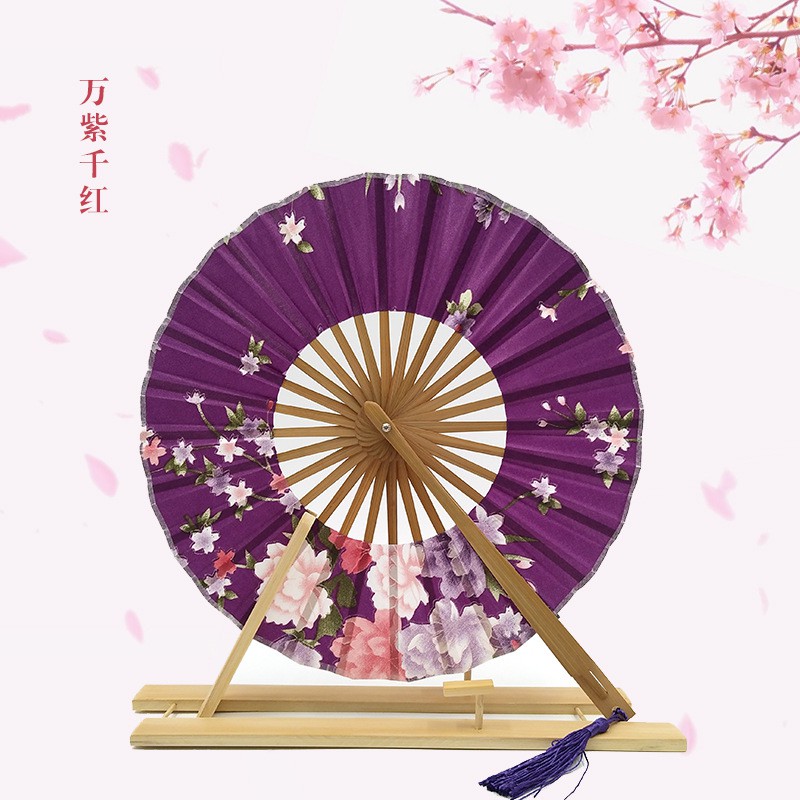 ( 100 ) Quạt tròn cổ phong nan gỗ  3 mẫu bộ sưu tập quạt tròn cầm tay phong cách cổ trang Trung quốc