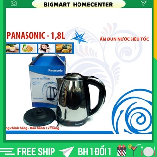 Ấm Siêu Tốc ⭐️FREESHIP⭐️ Ấm Đun Nước Inox 1,8L Giá Rẻ, Bền, Đẹp