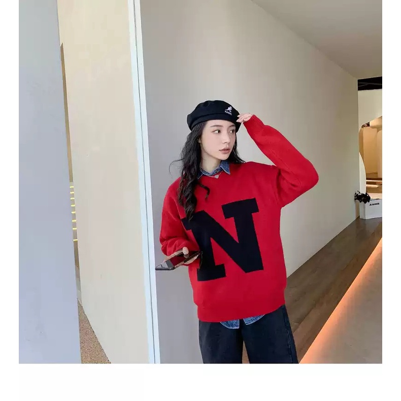 áo sweater IN CHỮ CÁI THEO YÊU CẦU HOT 2023, áo nỉ gia đình 3/4/5 ngườ,i áo gia đình thu đông chất đẹp