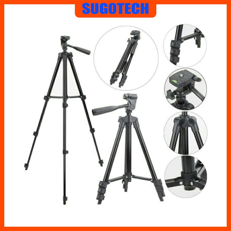 Giá đỡ, kẹp điện thoại, gậy chụp ảnh, cây tripod 3120A livetream