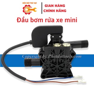 Bộ đầu bơm máy rửa xe mini 3 piston kèm sẵn rơ le-Phù hợp với nhiều loại máy rửa xe mini,gia đình