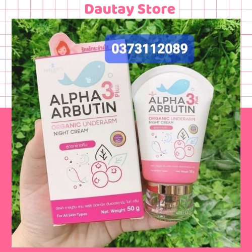Kem dưỡng trắng giảm thâm nách Precious Skin Alpha Arbutin Organic Underarm Whitening Cream 50g