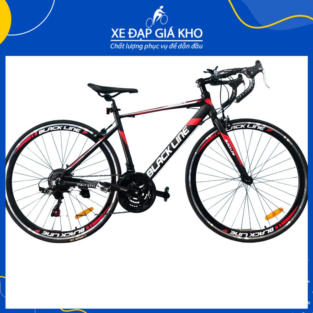 Xe Đạp Đua Black Line Khung Nhôm Cổ Cong