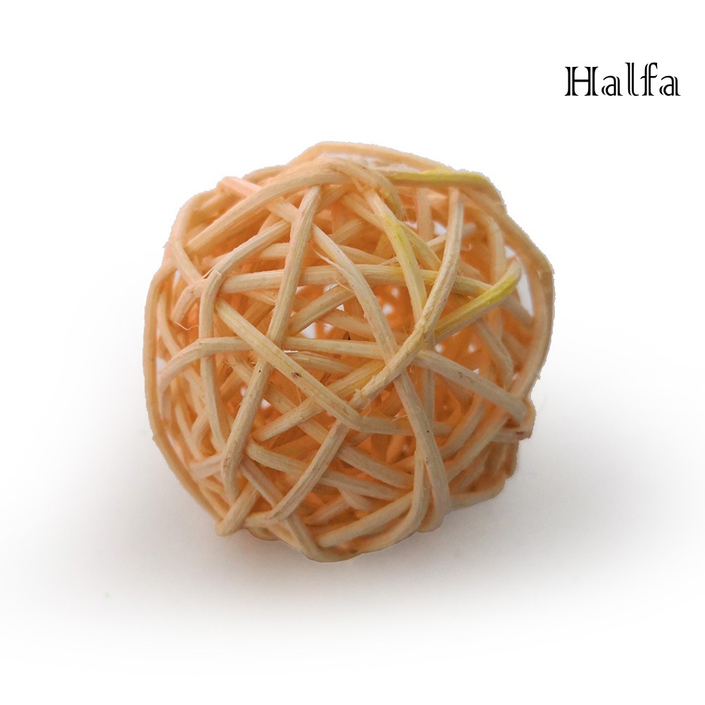 Bộ 4 Quả Bóng Rơm Chống Cắn Dùng Làm Đồ Chơi Cho Chim Vẹt