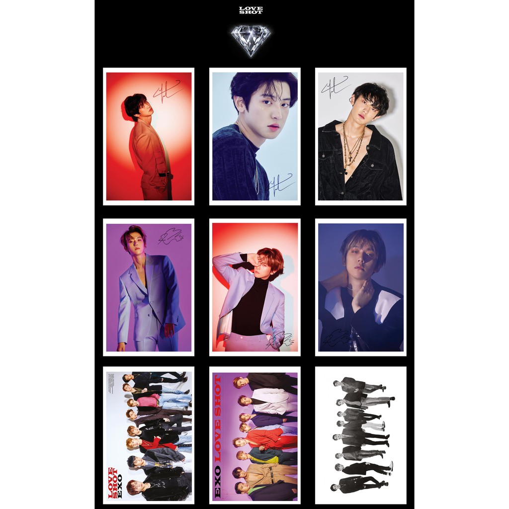 Lomo Card Ảnh EXO - LOVE SHOT ( 27 ảnh)