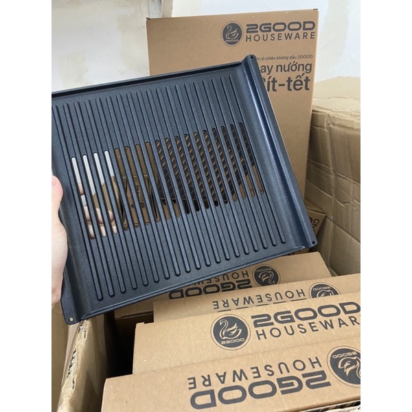 Khay gang nướng bít tết nồi chiên không dầu 2Good S19/S20