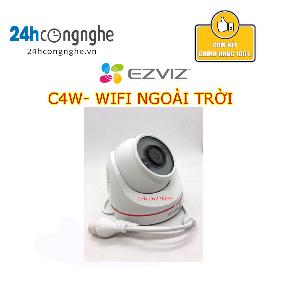 Ezviz C4W Camera bán cầu Wifi - hỗ trợ IP67 Giải Pháp Chống Mất Camera