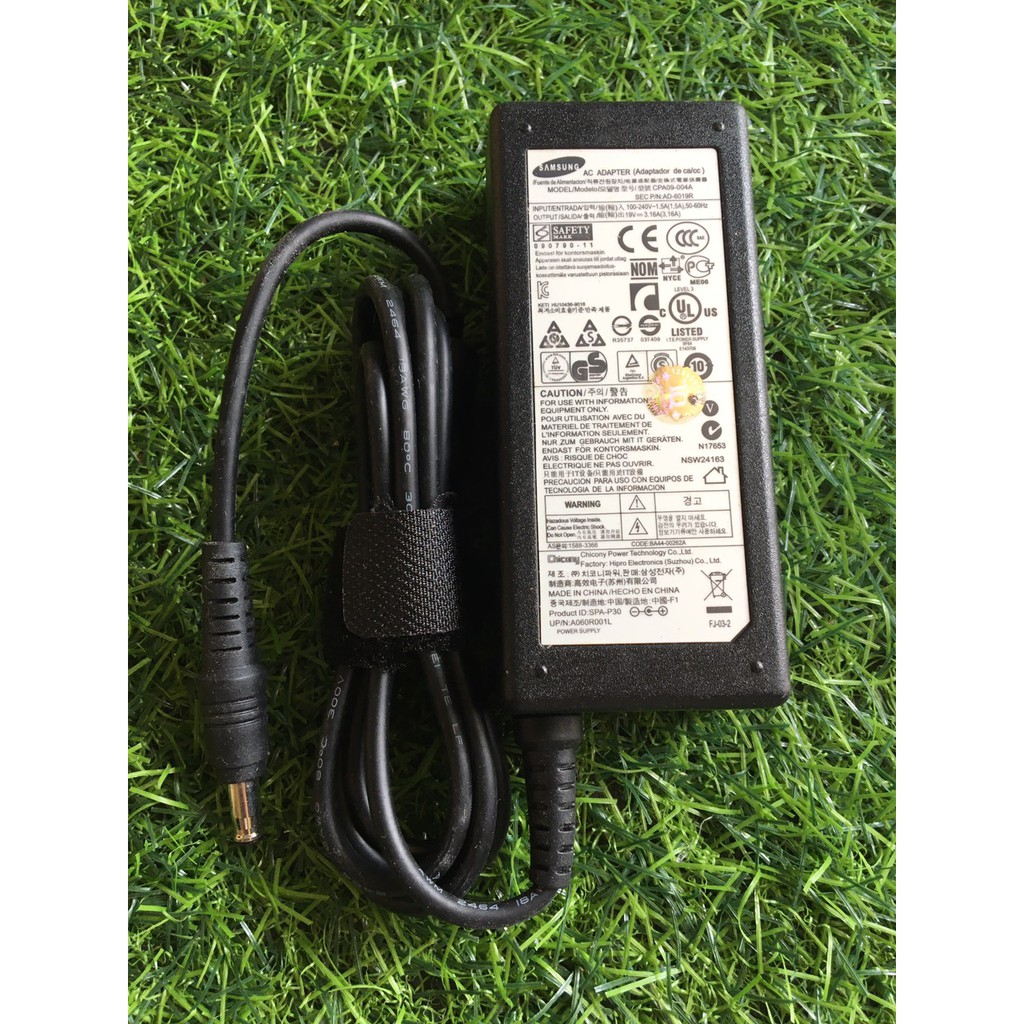 Sac Laptop Samsung 19V - 3.16A hàng cao cấp, tặng dây