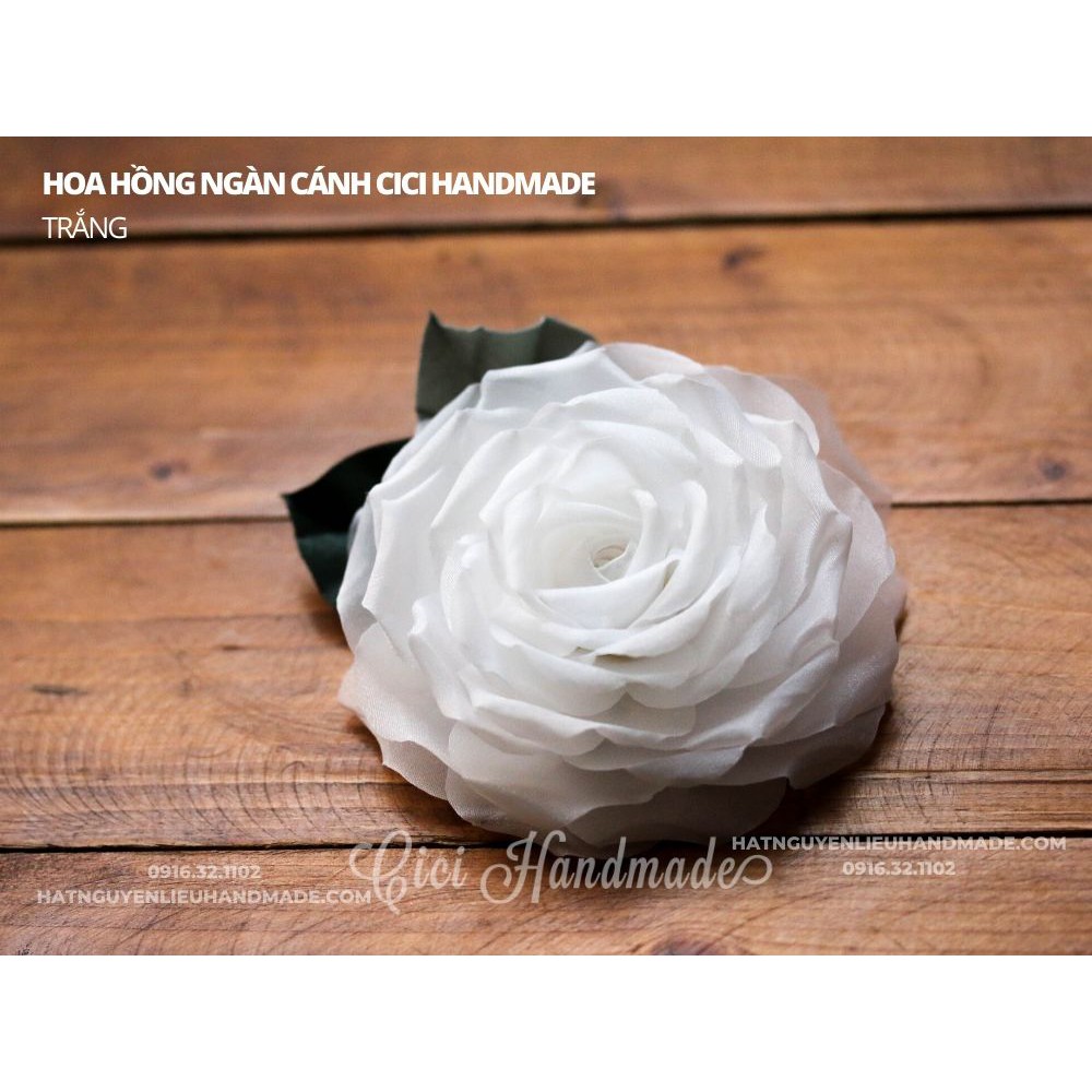 Cài áo hoa hồng ngàn cánh Cici Handmade