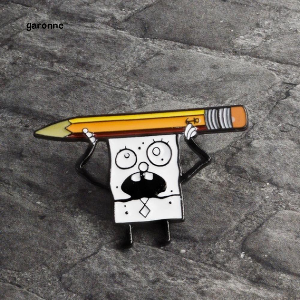 Ghim Cài Áo Kiểu Dáng Hoạt Hình Spongebob Dễ Thương
