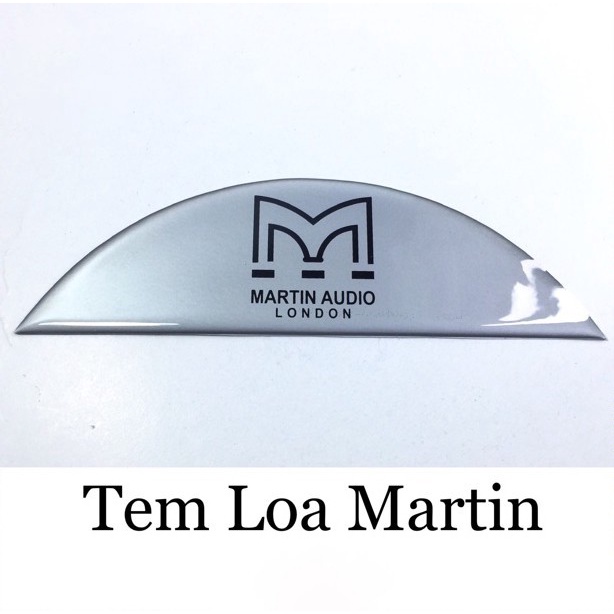 Tem dán thùng loa thương hiệu Martin có keo dính