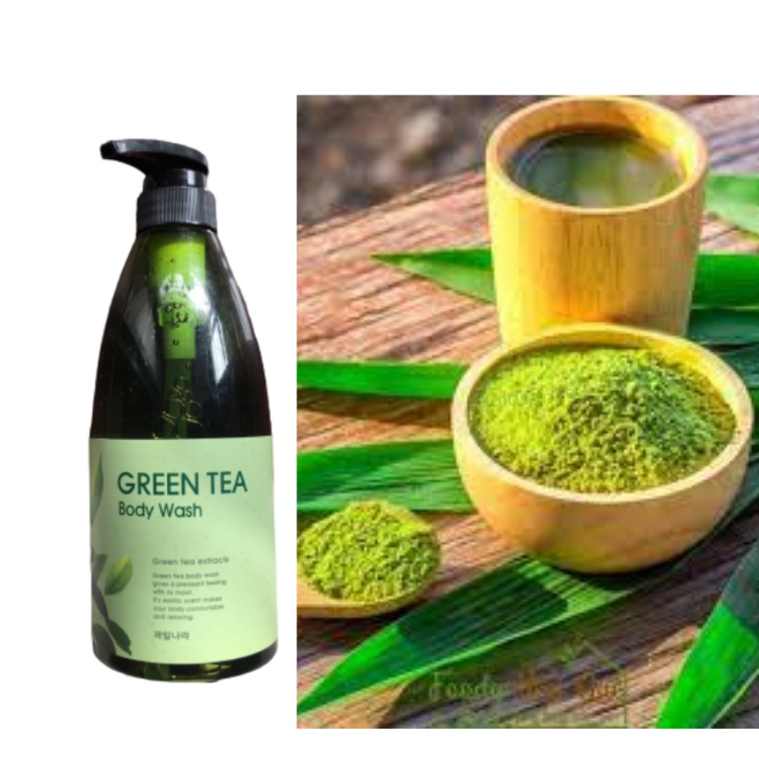 Sữa tắm GREEN TEA được chiết xuất từ lá trà xanh nguyên chất 750ml hàng nhập khẩu
