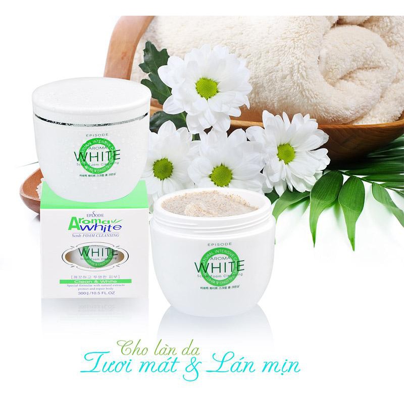 Sữa tắm cát trắng Aroma White Scrub Foam