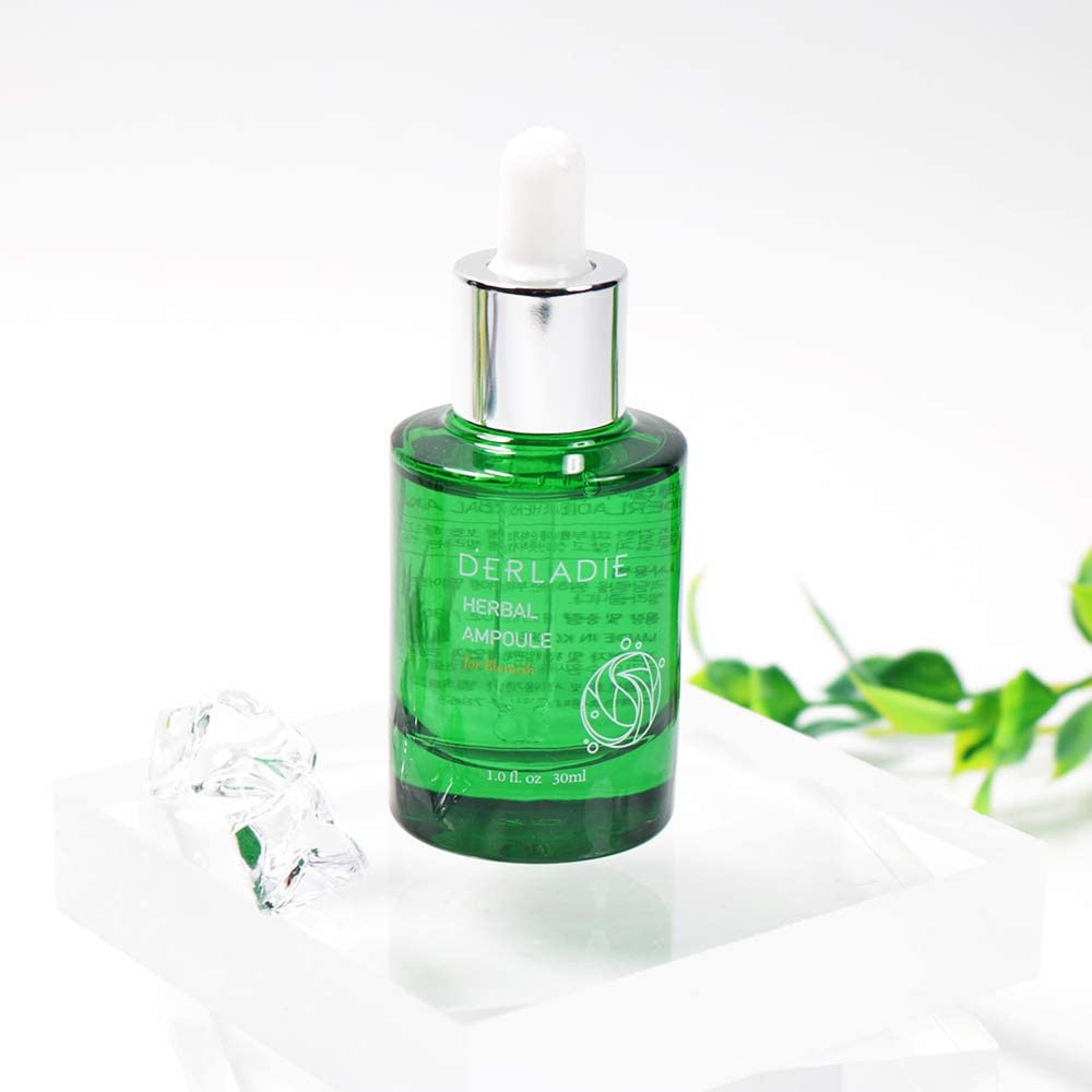 Tinh chất tràm trà thảo dược giảm mụn sau 14 ngày Derladie Herbal Ampoule For Blemish 30ml - ninishop