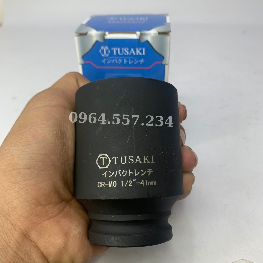 Đầu Khẩu 1/2 inch - đầu tuýp 6 cạnh mở bulong TUSAKI chất thép CR-MO Hàng Cao Cấp