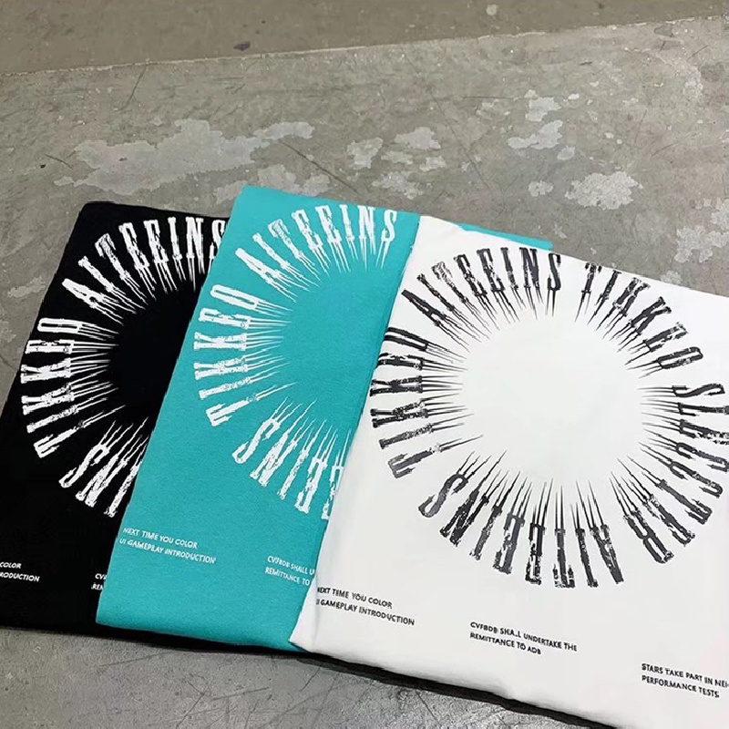 Áo Thun Tay Ngắn Dáng Rộng In Chữ Cỡ Lớn Thoải Mái Thời Trang Cho Nam Size M-5XL