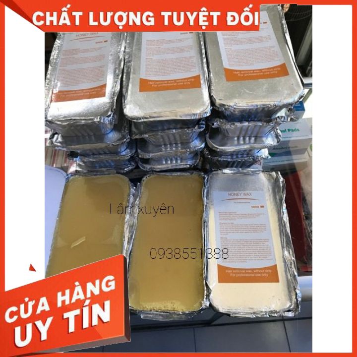 Sáp Wax nóng dạng khối 500 Gram FREESHIPđược làm từ nhựa và dầu thực vật, độ dính cao và tính linh hoạt an toàn cho da